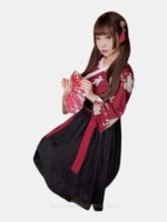 Black and Red Kimono