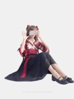 Black and Red Kimono
