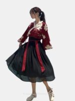 Black and Red Kimono
