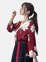 Black and Red Kimono