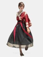 Black and Red Kimono