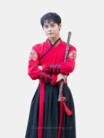 Black and Red Kimono Men