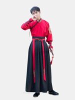 Black and Red Kimono Men