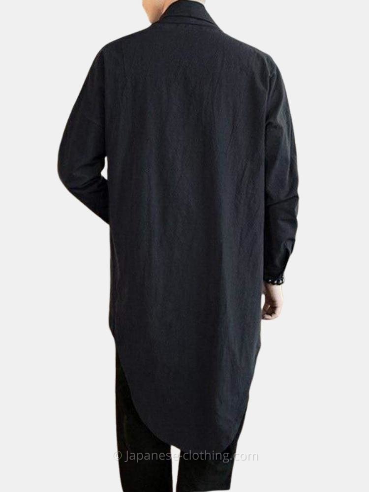 Black Kimono Cardigan Men