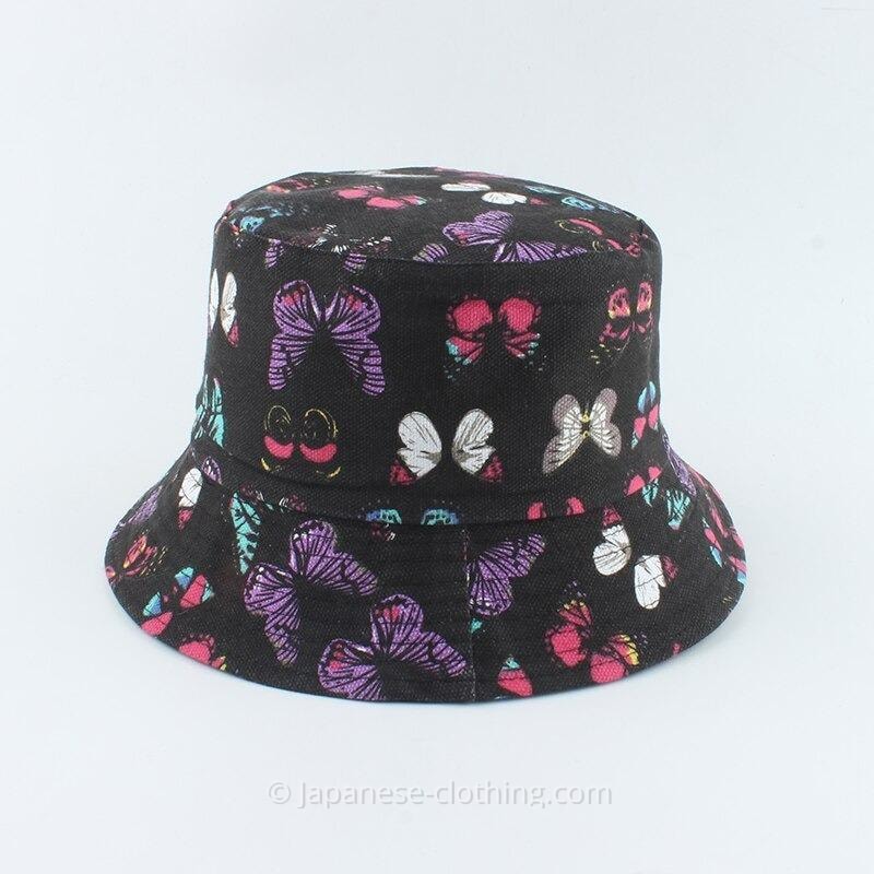 Bucket Hat with Butterfly