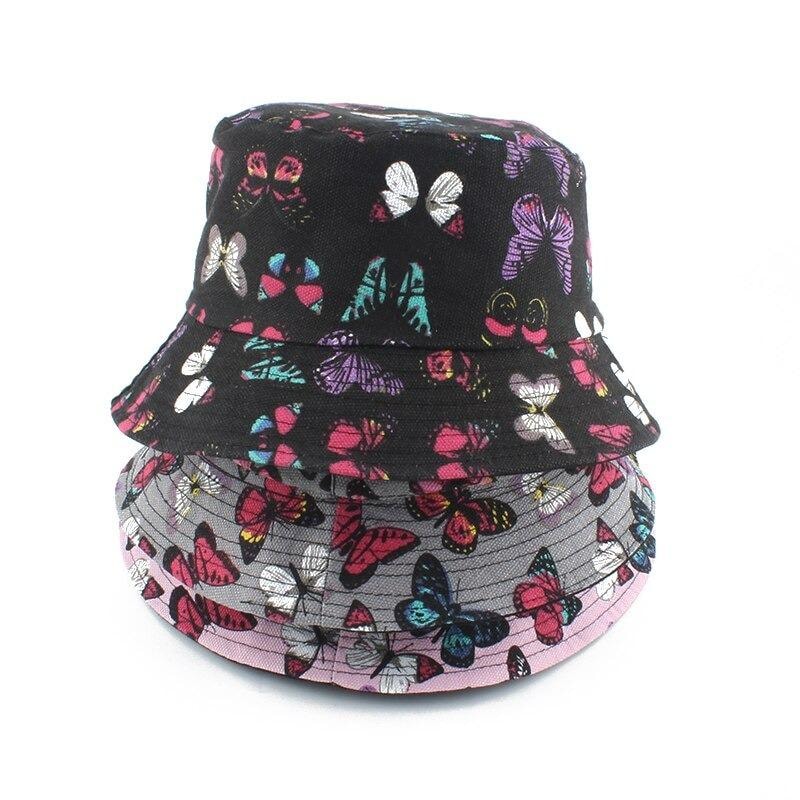 Bucket Hat with Butterfly
