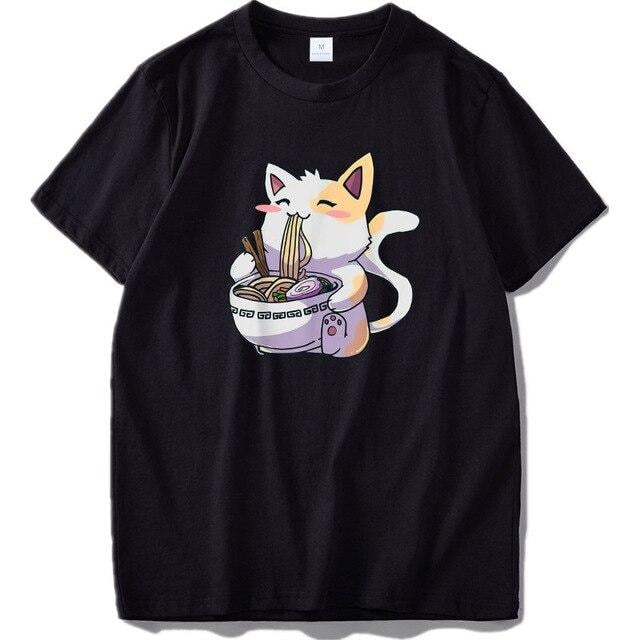 Cat Eating Ramen Shirt