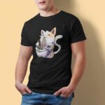 Cat Eating Ramen Shirt