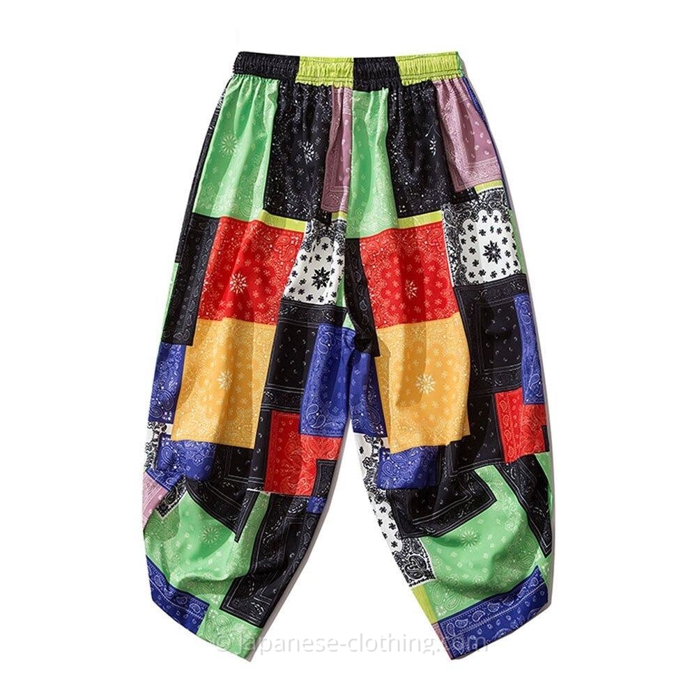 Color Block Harem Pants