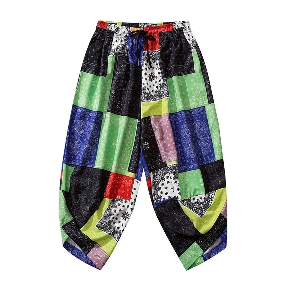 Color Block Harem Pants