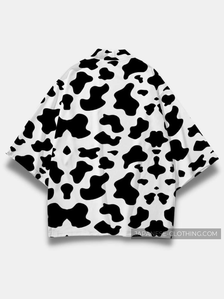 Cow Print Kimono