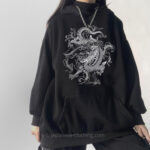Cute Black Dragon Hoodie