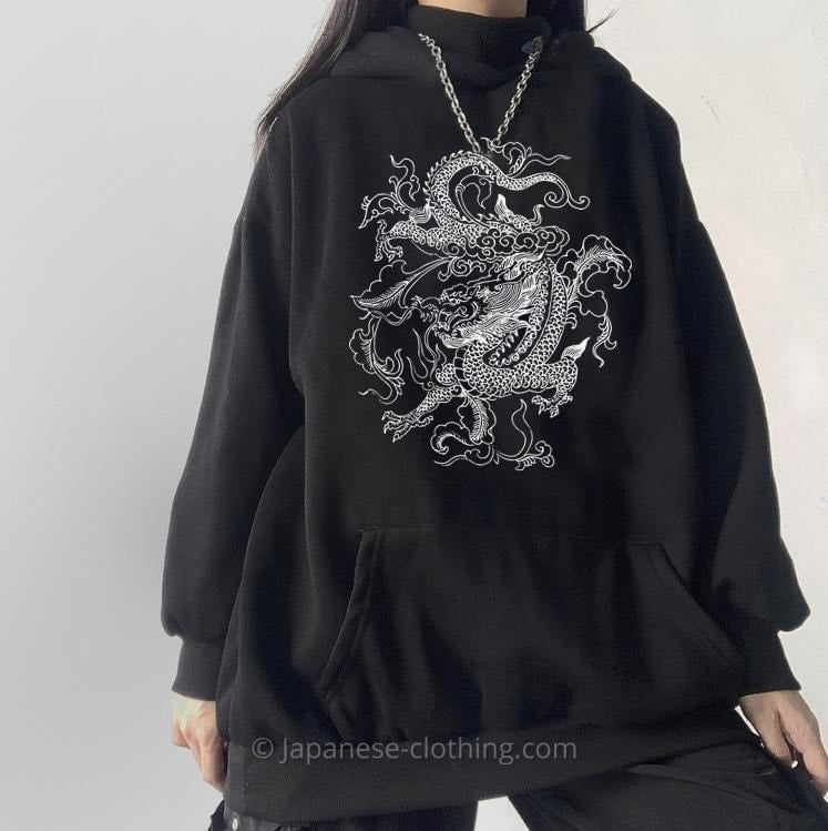 Cute Black Dragon Hoodie