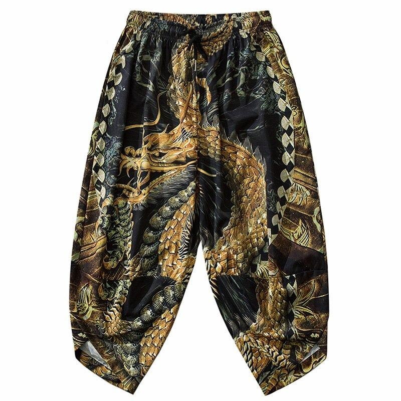 Dragon Print Pants
