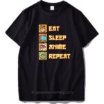 Eat Sleep Anime Repeat T-Shirt
