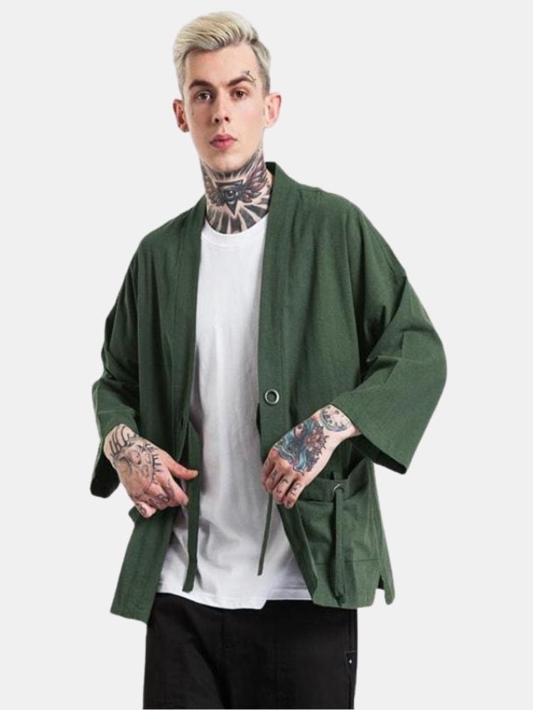 Green Kimono Men