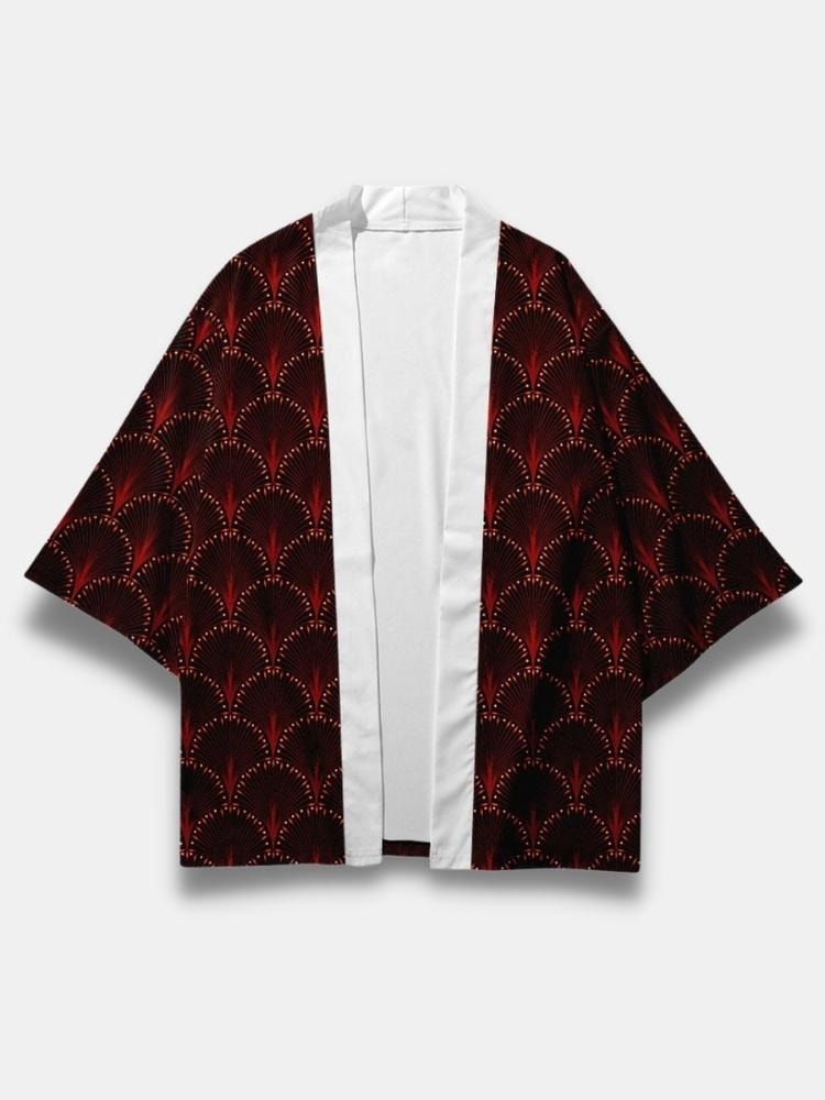 Peacock Feather Kimono