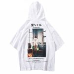 Japanese Short Sleeve Hoodie
