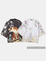 Japanese Tiger Art Kimono