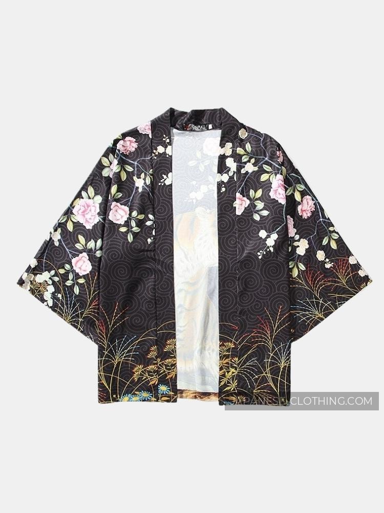 Japanese Tiger Art Kimono