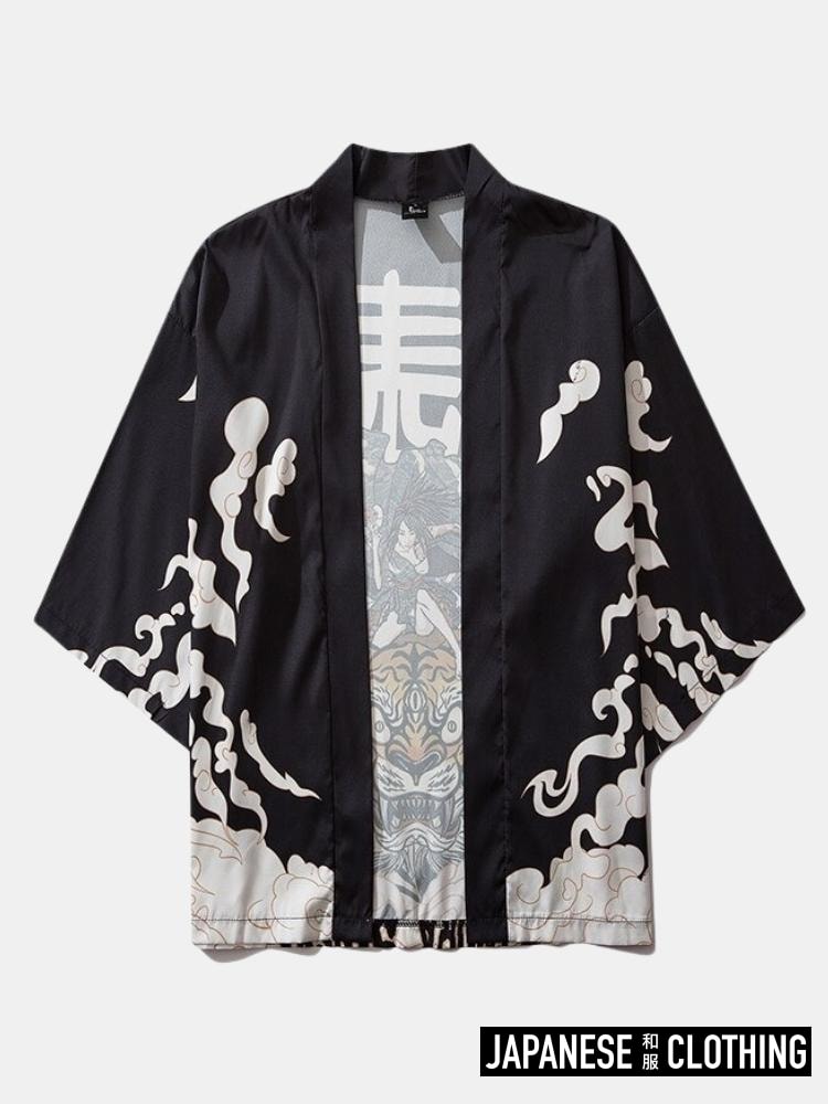 Japanese Tiger Painting Kimono
