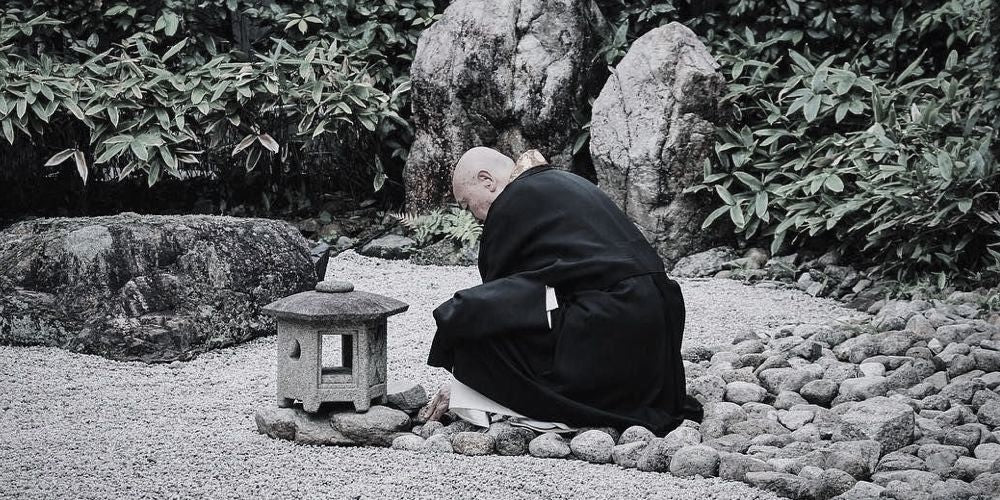 Japanese zen monk