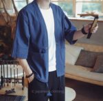 Linen Kimono Cardigan Men