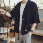 Linen Kimono Cardigan Men