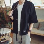 Linen Kimono Cardigan Men
