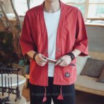 Linen Kimono Cardigan Men
