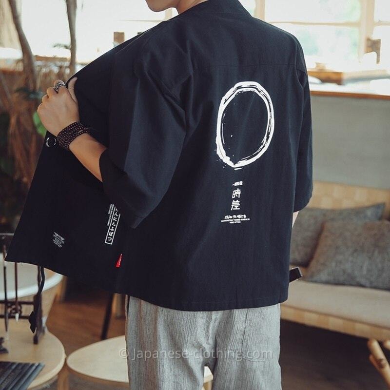 Linen Kimono Cardigan Men