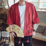 Linen Kimono Cardigan Men