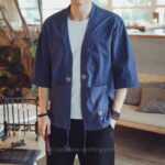 Linen Kimono Cardigan Men