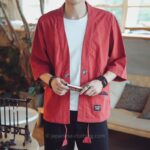 Linen Kimono Cardigan Men