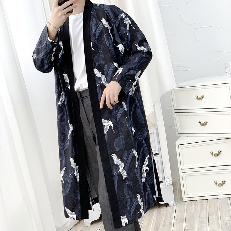 Long Kimono Cardigan Mens