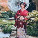Long Red Kimono