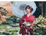 Long Red Kimono