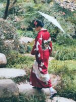 Long Red Kimono