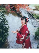 Long Red Kimono