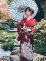 Long Red Kimono