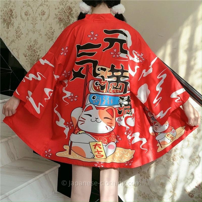 Lucky Cat Kimono