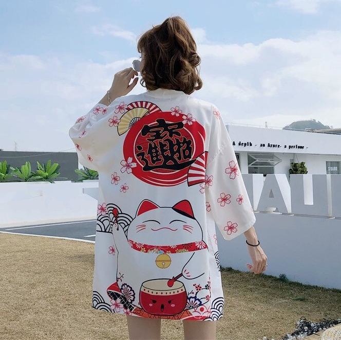 Maneki Neko Kimono