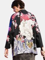 Men Floral Kimono