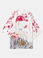 Men Floral Kimono
