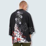 Mens Black Kimono Jacket