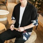 Mens Silk Kimono Jacket