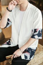 Mens Silk Kimono Jacket
