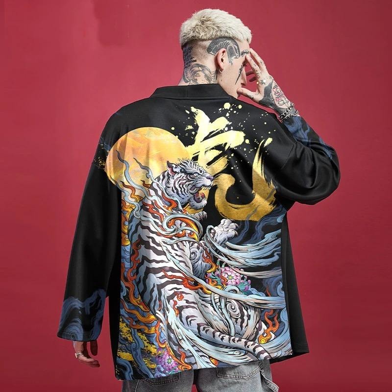 Mens Tiger Kimono