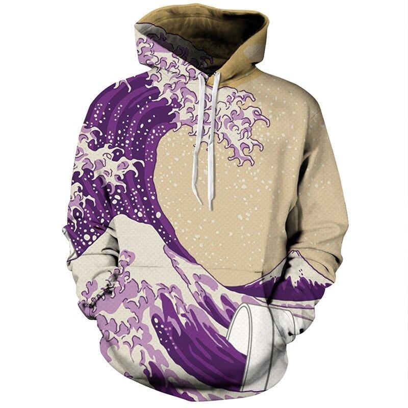 Purple Wave Hoodie