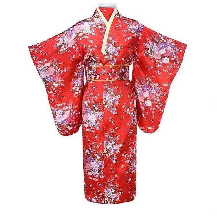 Red Floral Kimono